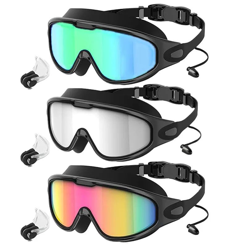 Three-piece design, adult lightweight swimming goggles, non-porous and leak-proof with adjustable headband Oasis Select D