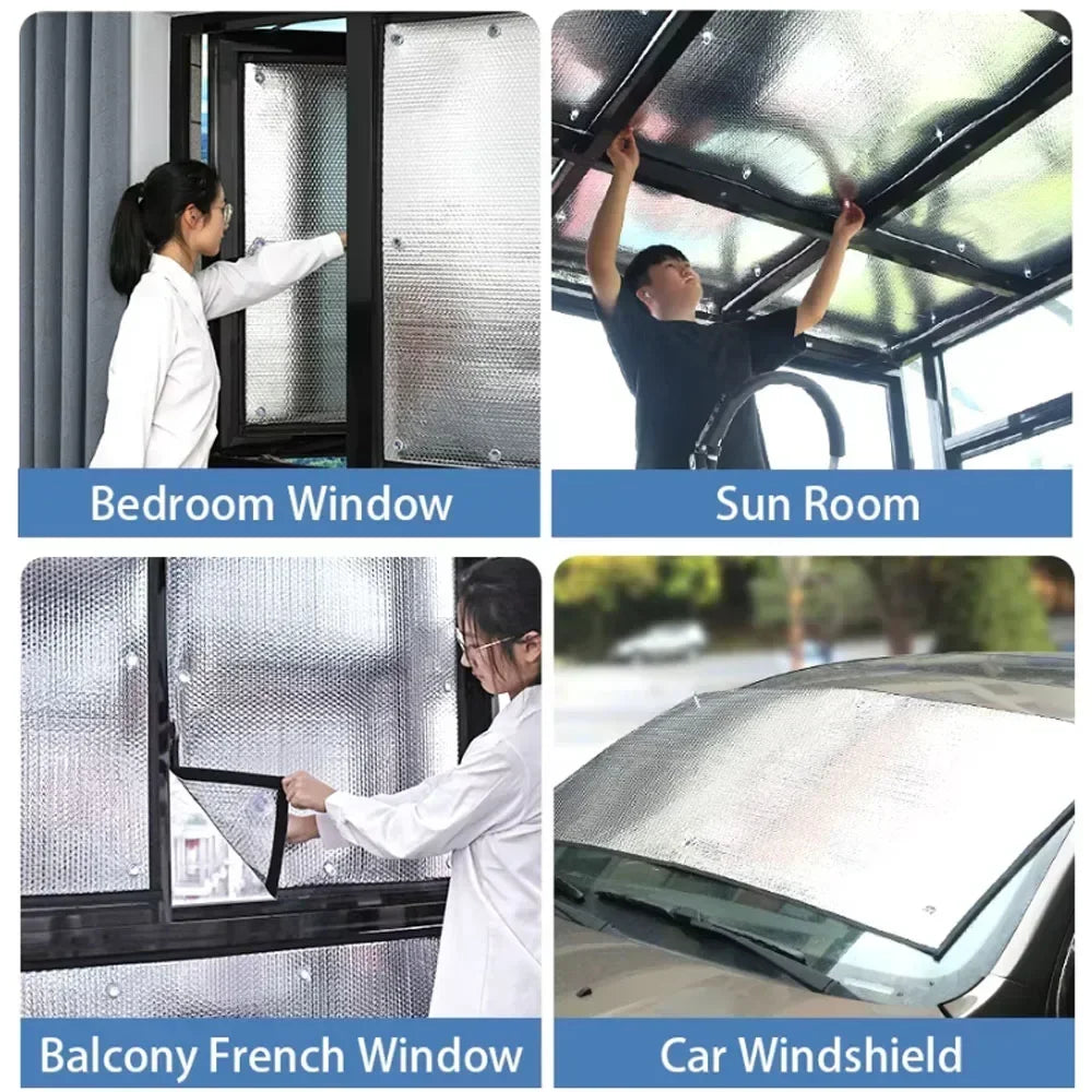 50X50CM 50X100CM Self Adhesive Window Sun Heat Insulation Film for Home Balcony Sunroom Glass Anti UV Sticker Privacy Shade Oasis Select