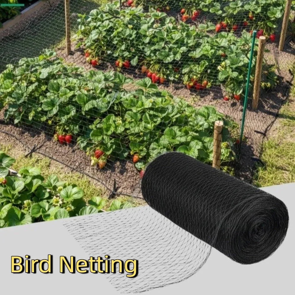 Anti Bird Garden Netting Mesh Reusable Heavy Duty Pond Fencing Mesh PE Material Black Plant Netting Vegetable Protection Oasis Select