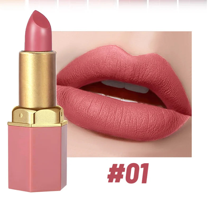 SAM SUGAR Gold Bar Glitter Lipstick – 6 Shades, Long Lasting