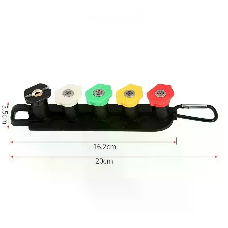 Universal Pressure Washer Tips Multiple Degrees Nozzle 1/4 Inch Quick Connect With Nozzle Holder 5 Spray Nozzle Tips Oasis Select