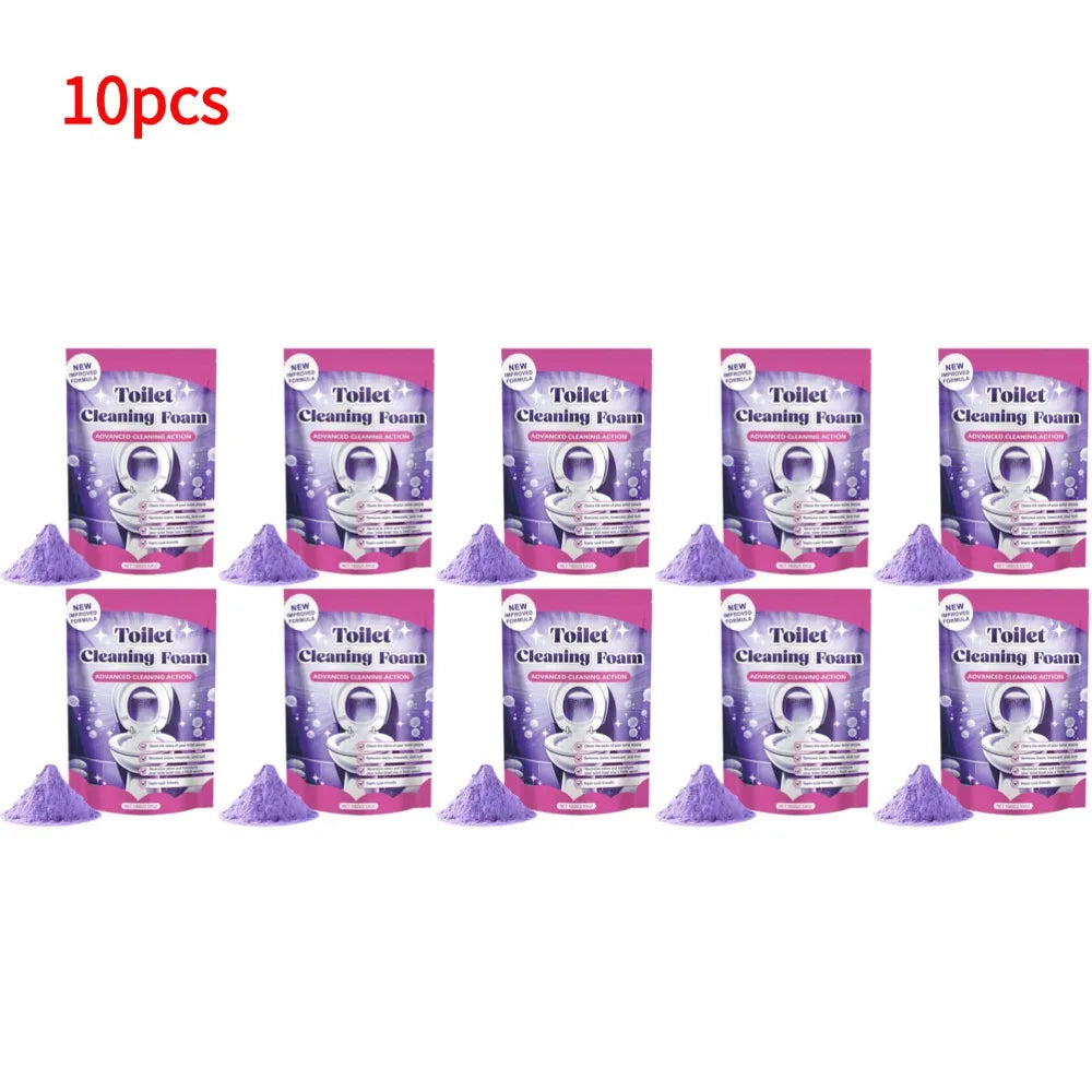Toilet Bowl Cleaner Powder Foam – Deep Descaling & Stain Remover Toilet Bowl Cleaner Oasis Select 10pcs