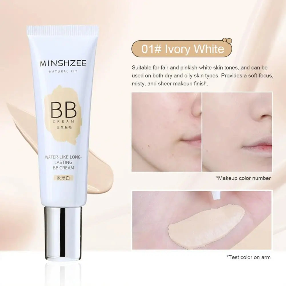 Hydrating BB Cream Liquid Foundation Evens Skin Tone, Lightweight Face Concealer Isolation, Brightening Hydrating & Matte Finish Oasis Select