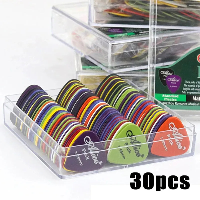 10/50/90Pcs Guitar Picks Acoustic Electric Bass Plectrum Mediator Guitar Accessories Thickness 0.58 - 1.5 mm Oasis Select 30pcs