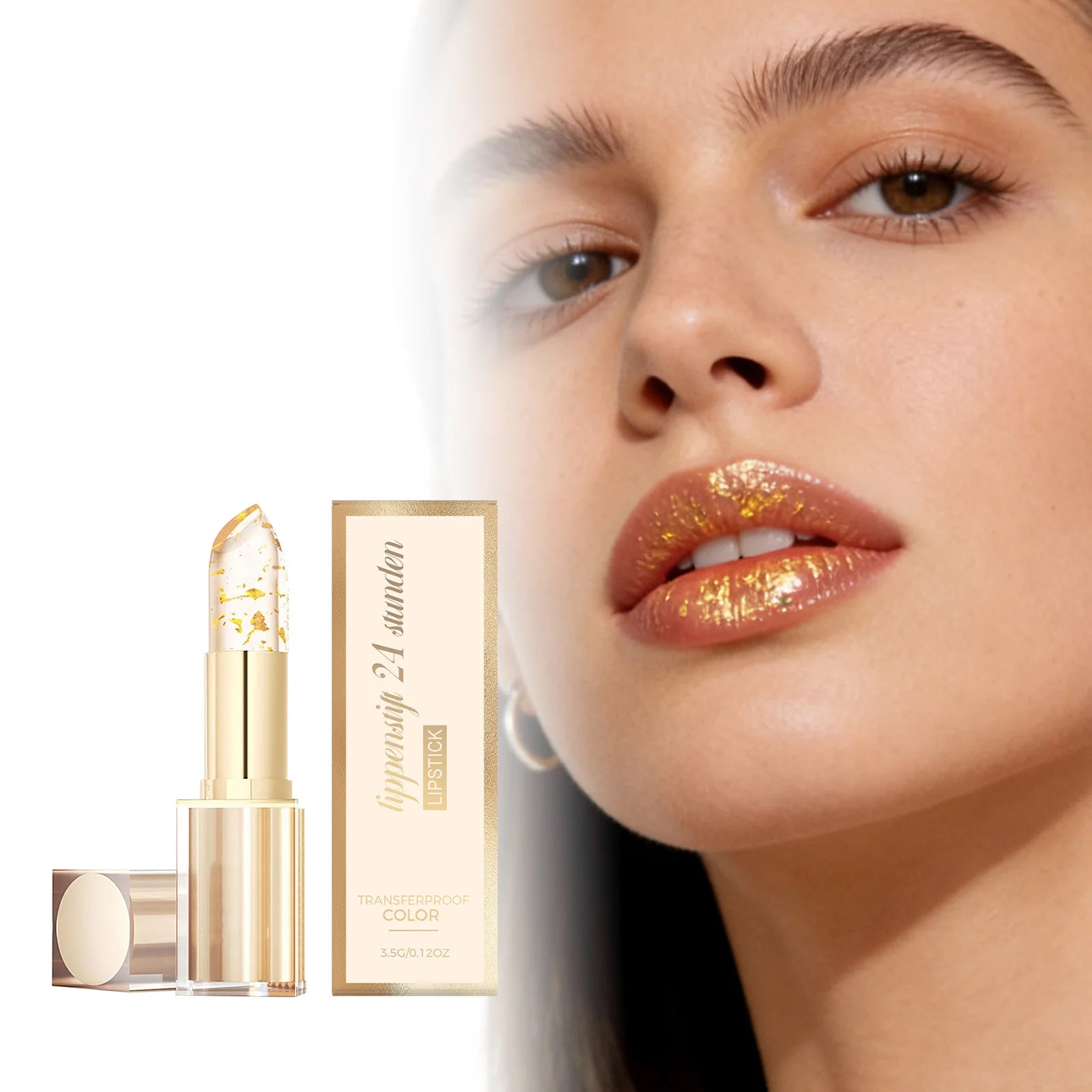 Gold Foil Color-Changing Lip Balm – Glossy & Moisturizing Color-Changing Lip Balm Oasis Select