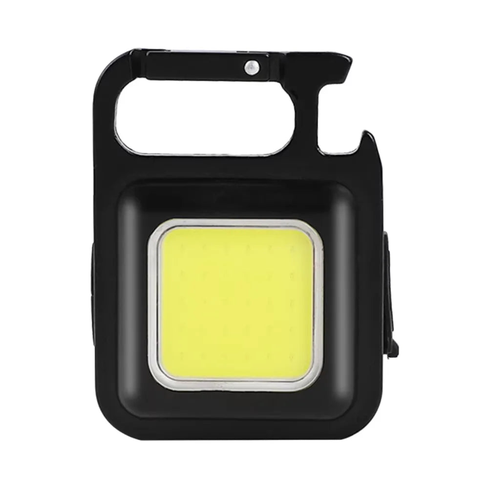 XPE Pocket Work Light 1000LM COB LED Mini Keychain Light USB Rechargeable Flashlight IPX4 Waterproof for Outdoor Camping Hiking Oasis Select Single200LM