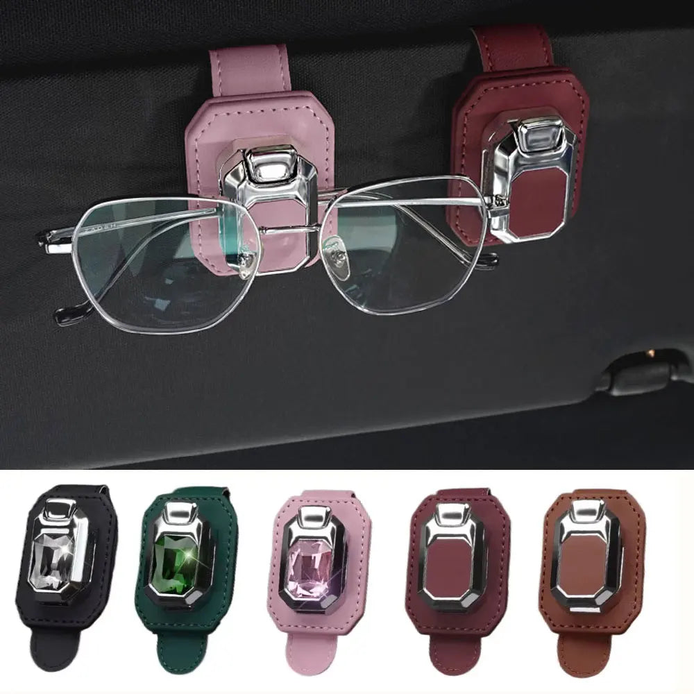 NAPPA Leather Car Sun Visor Glasses Clip – Universal Fit
