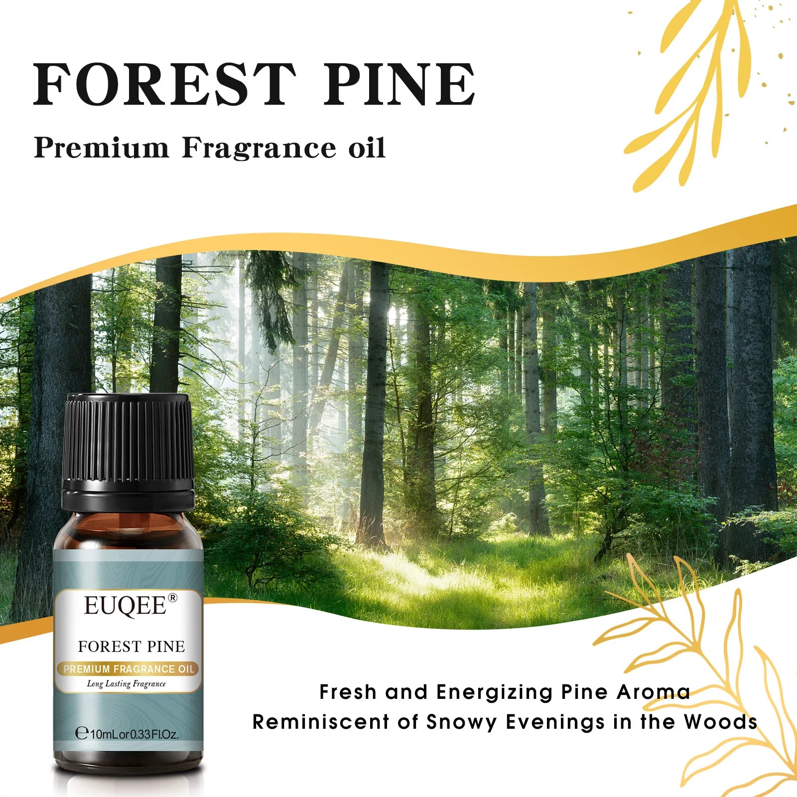 EUQEE 10ml Fragrance Oil – Reed Diffuser, Candle & Aromatherapy