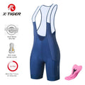 X-TIGER Women Pro Cycling Bib Shorts Summer Laika Breathable High Elastic ST-MULTI Buffer MTB Road Cycling Shorts Oasis Select 02 XL