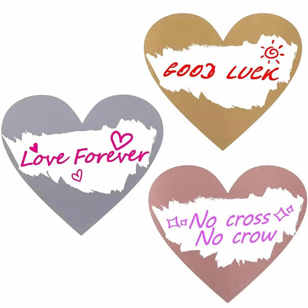 300pcs 3 colors Scratch Off Stickers Heart Shape Labels sticker DIY handmade for game Scratch Sticker Labels stationer Oasis Select