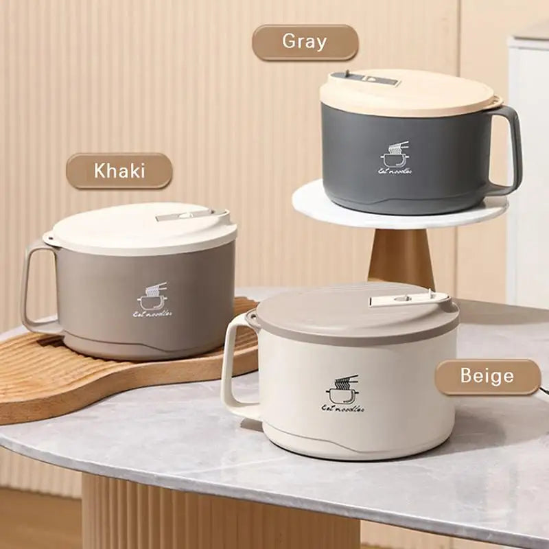 Stainless Steel Noodle Bowl with Lid – Large Capacity