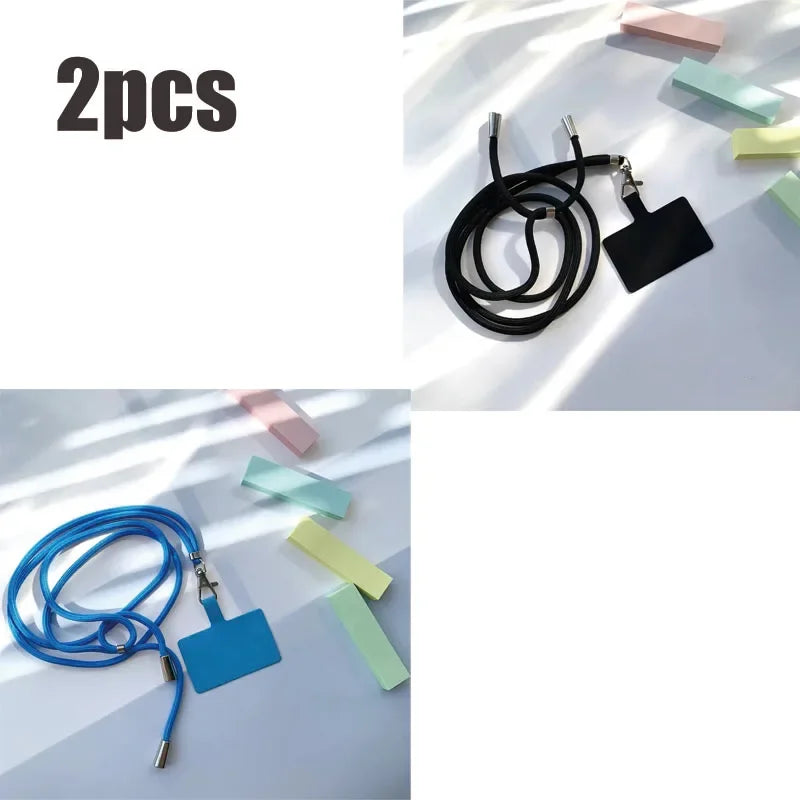 1/4pcs Crossbody Lanyard Necklace Strap Universal Mobile Phone Lanyard Long Adjustment Phone With Clip Safety Anti-Lost Lanyard Oasis Select 2pcs mix 1