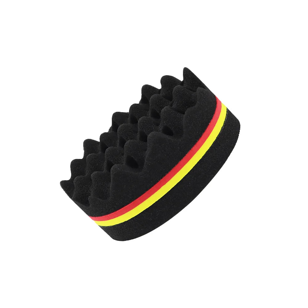 Oval Hair Sponge Twist Curl Brush – Wave & Braid Tool Hair Styling Sponge Oasis Select SS23-black-02