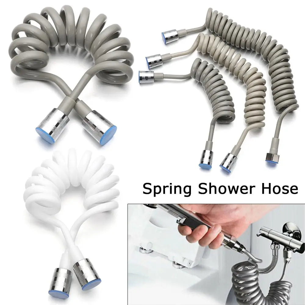1.5/2/3meter Anti-wrap Telephone Line Style Spring Shower Hose Water Plumbing Toilet Bidet Bath Sprayer Connect Pipe Oasis Select