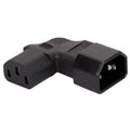 3pin Male To Female Extend 90 Degree Down Up Angle AC Converter IEC 320 C14 To C13 Left Right Angle AC Adapter IEC 320 Oasis Select Left