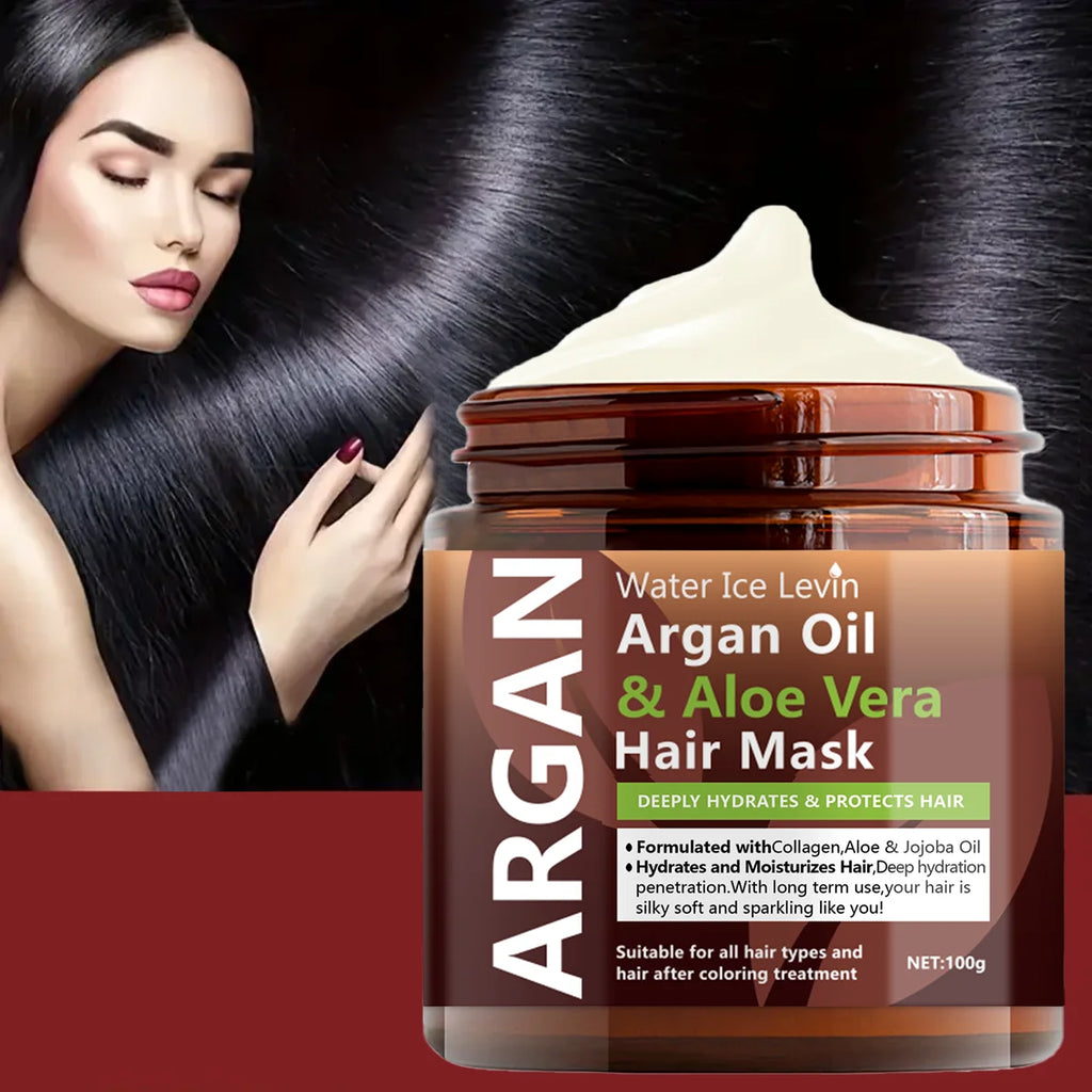 Argan Oil & Aloe Vera Hair Mask – Collagen Keratin Treatment Deep Conditioning Hair Mask Oasis Select