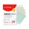200Pcs Repair Acne Patch Fade Blemishes Pimple Marks Closed Acne Blemishes Hydrocolloid Star Shaped Cover Acne Pimple Patch Oasis Select 200pcs