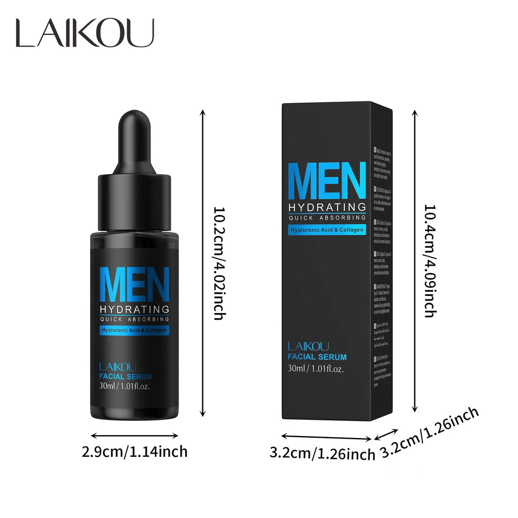 Men 30ml Hyaluronic Acid Serum Anti Aging Facial Essence Hydrating Oil Control Firming Brightens Skin Tone Daily Skincare Oasis Select 1