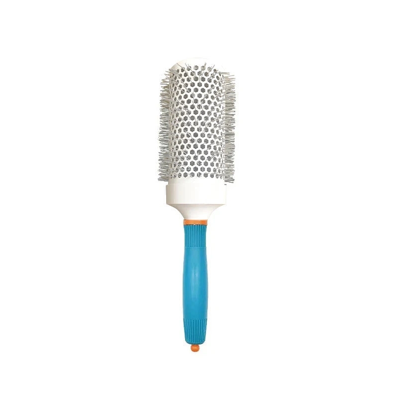 Professional Salon Hair Brush & Comb Set - Round Curly Hair Styling Tool with Rollers, Blue Oasis Select LG06-53-02-NO-logo