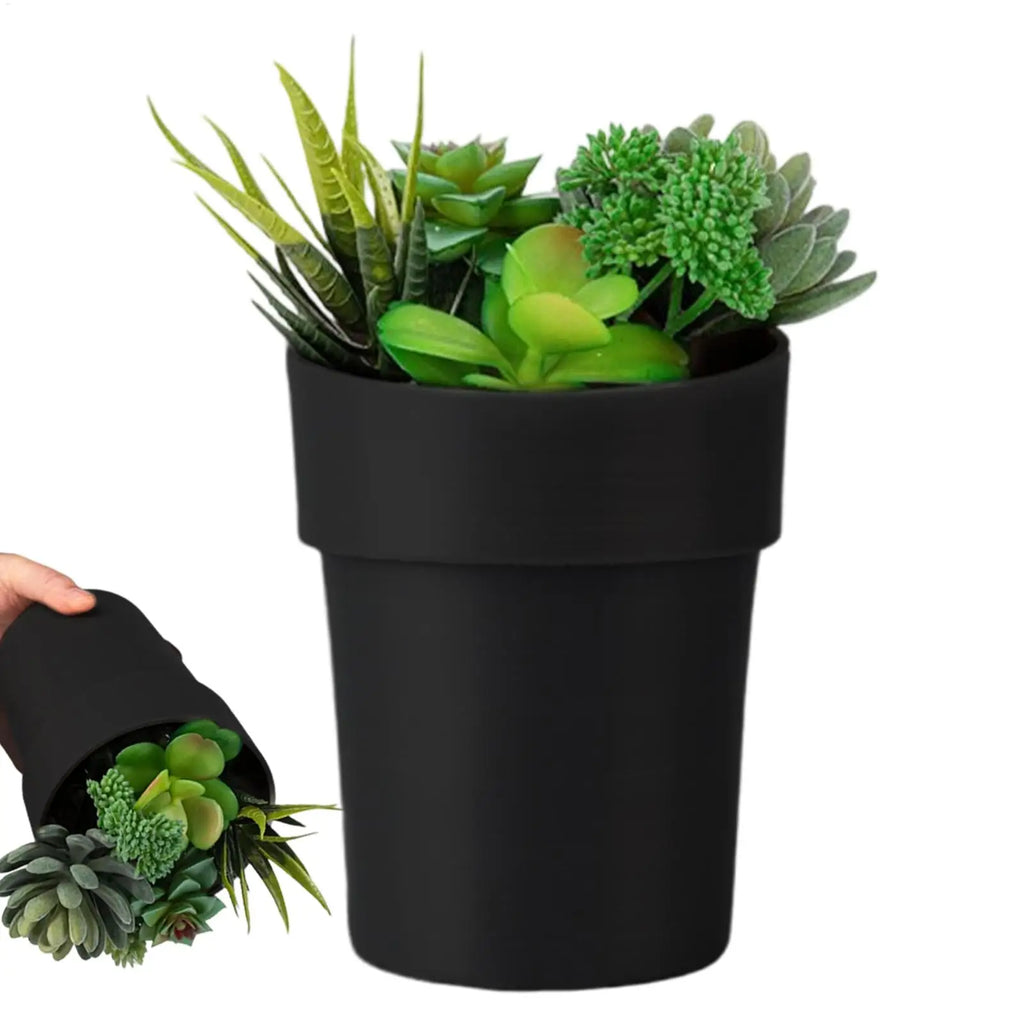 Small Safe Fake Flower Pot Containers Realistic Money Storage Safe Box for Valuables Money Keys Watches Garden Travel Dorm Yard Oasis Select