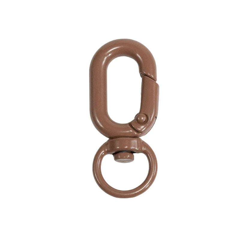 5pcs Colorful Metal Lobster Claw Clasps Swivel Lanyards Trigger Strap with Key Ring DIY Accessories for Bag Key Chains Connector Oasis Select Dark Curry