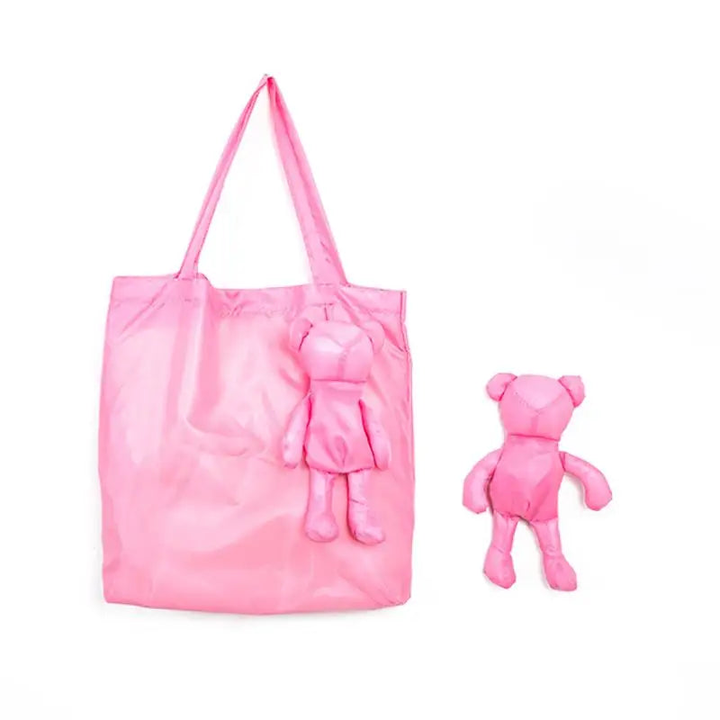 Cute Doll Mini Foldable Shopping Bag Women's Portable Tote Bag 인형 미니 접이식 쇼핑백 Сумка женская Reusable Pouch Oasis Select A6