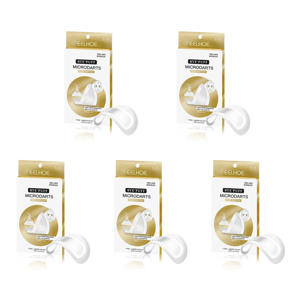 Hyaluronic Acid Microneedle Eye Patches Reduces Dark Circles & Puffiness Fade Fine Lines Under Eyes Nourishes Delicate Eye Skin Oasis Select 5 pairs