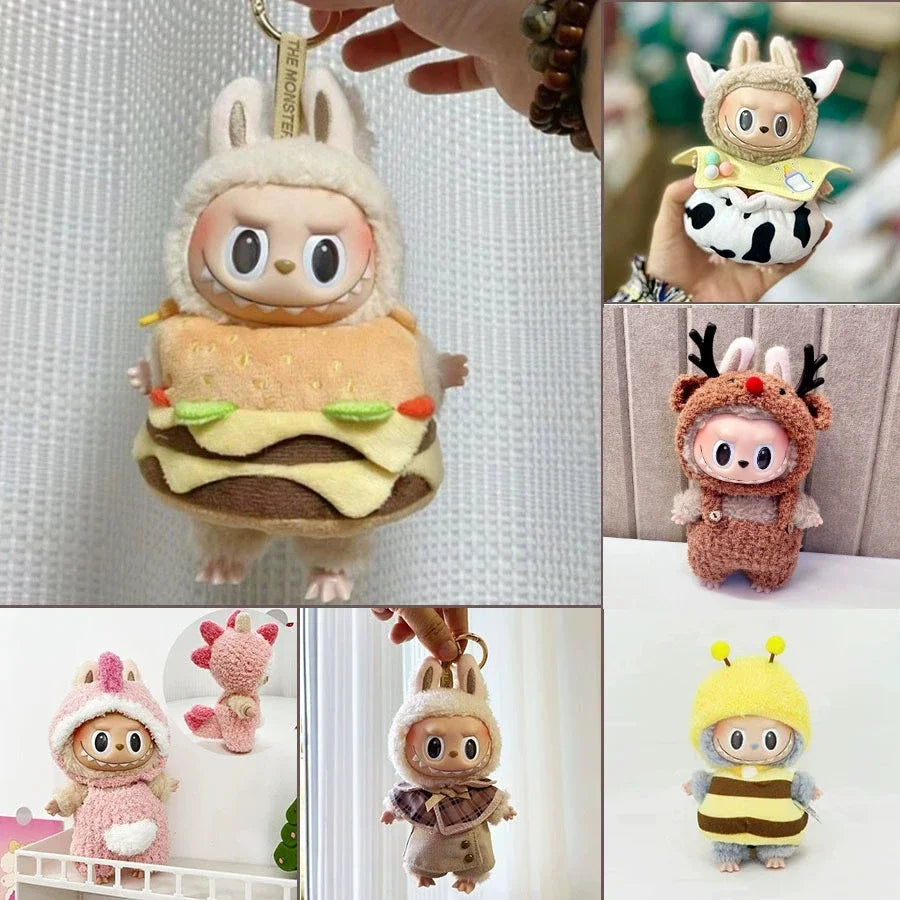Mini Plush Doll'S Clothes Outfit Accessories For Korea Kpop Exo Labubu V1 V2 Idol Dolls Pit strip climbing suit Clothing Gift Oasis Select