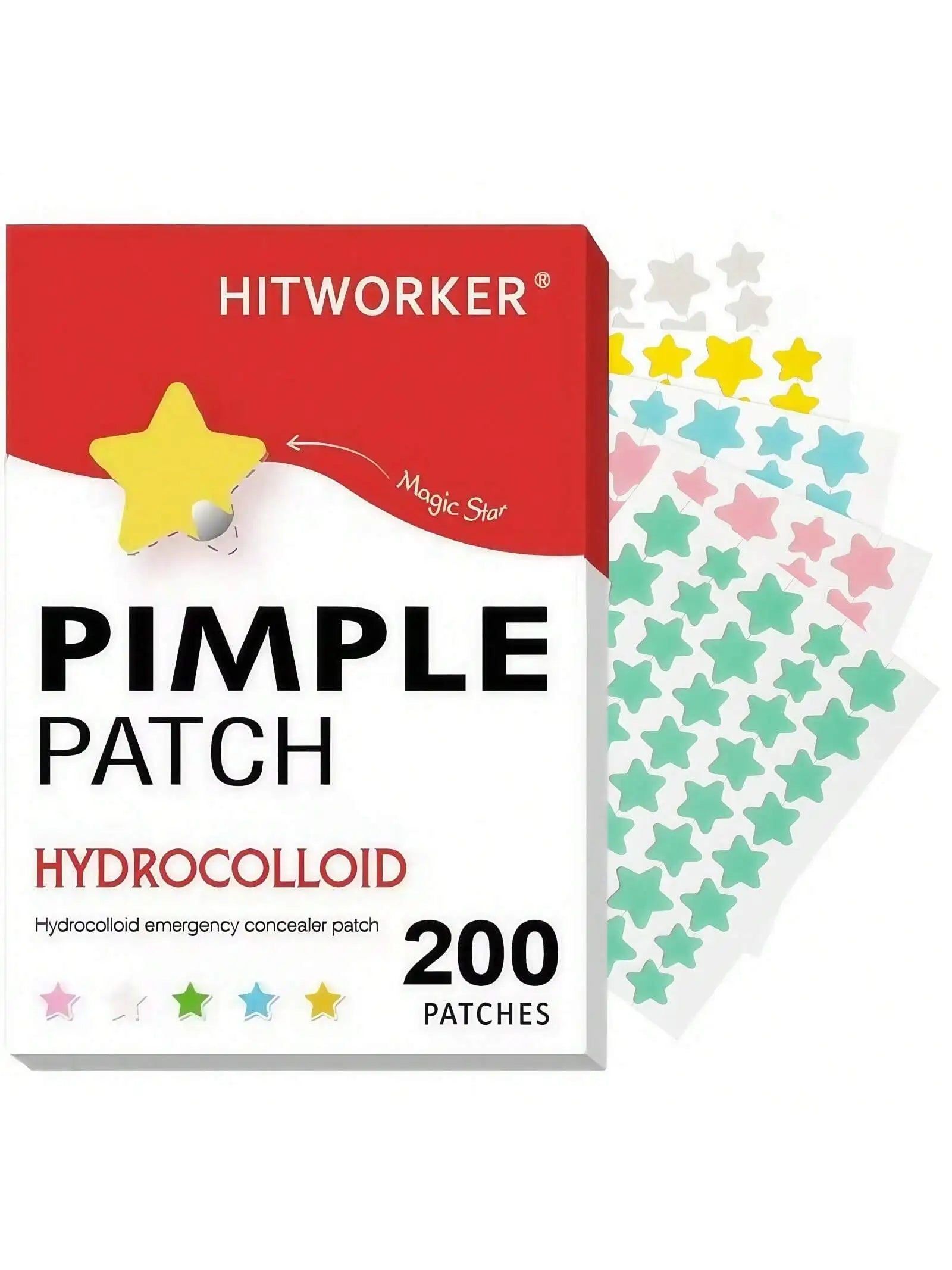 200 Pieces of Facial Pimple Patches, Hydrocolloid Acne Patches with Tea Tree Oil, Salicylic Acid and Mica Oil, Suitable for All Oasis Select