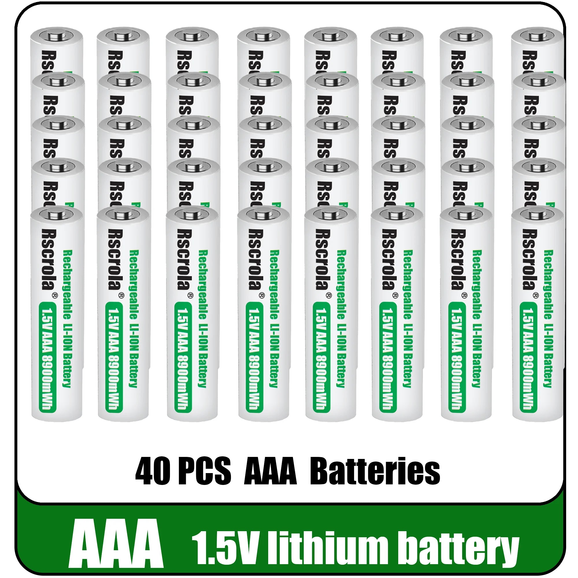 Universal Rechargeable 1.5V AAA 8900mWh Lithium ion Battery Fast charging with Charger for Camare Clock Mouse Fan Electric Toys Oasis Select 40 PCS Batteries 1.5V China Mainland