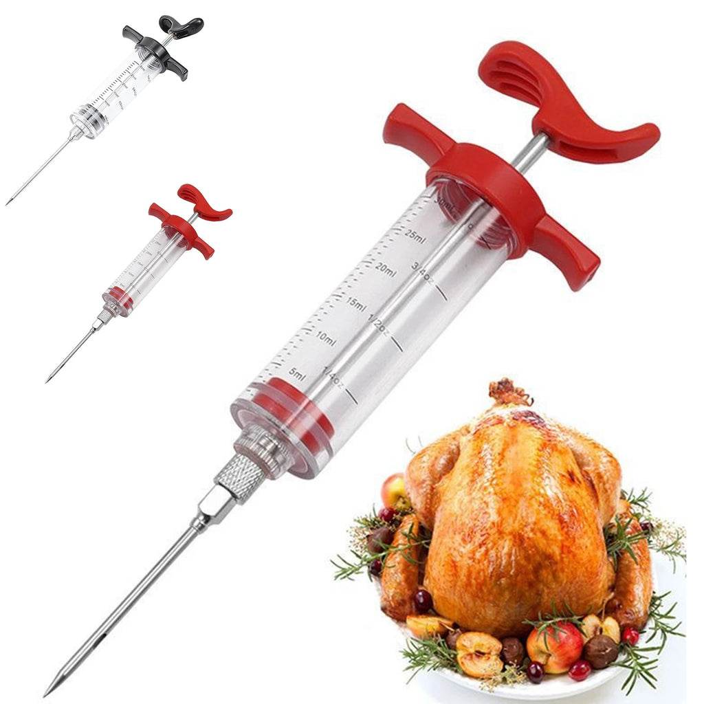 BBQ Meat Marinade Injector Syringe – Turkey & Chicken Flavor Marinade Injector Oasis Select