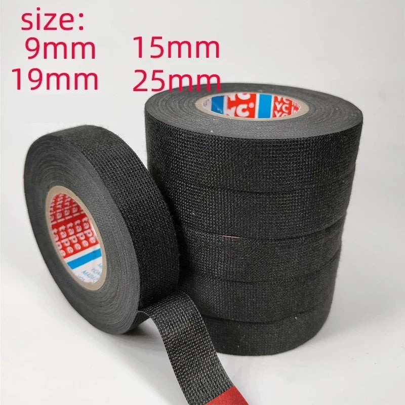 9/15/19/25/mm Electrical Insulation Heat-resistant Wiring Harness Tape PET Bundle Flame Retardant Tape Oasis Select