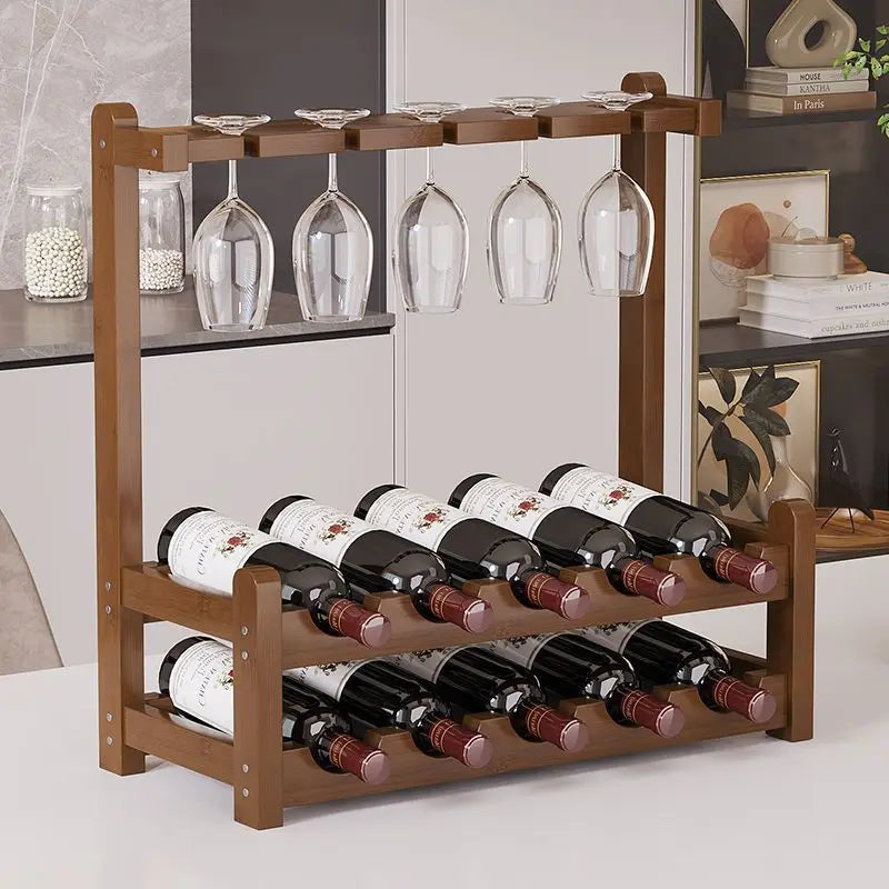 Wine rack Solid wood wine rack Shelf Living room wine cabinet Display cabinet holder Oasis Select