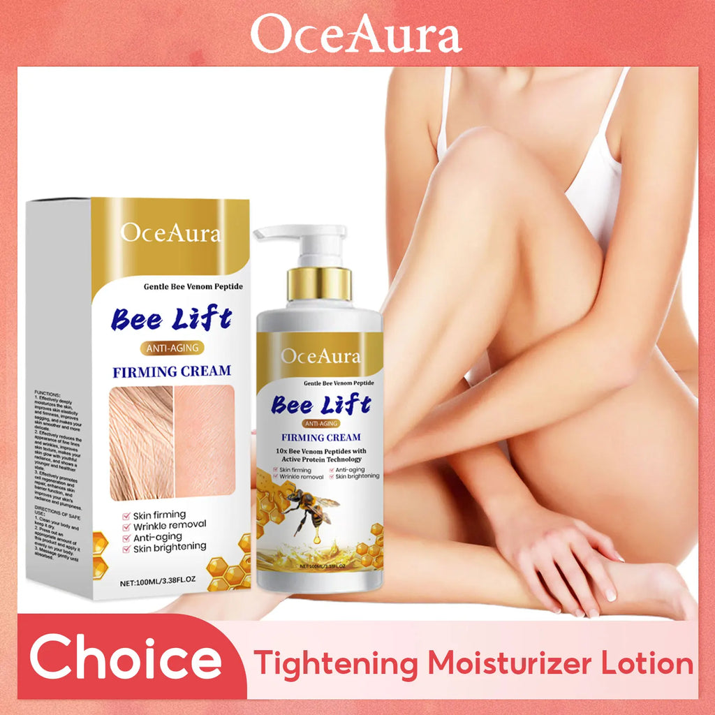 Bee Body Tightening Cream Firming Lifting Reduce Fine Line Enhance Skin Elasticity Rejuvenating Moisturize Collagen Body Lotion Oasis Select