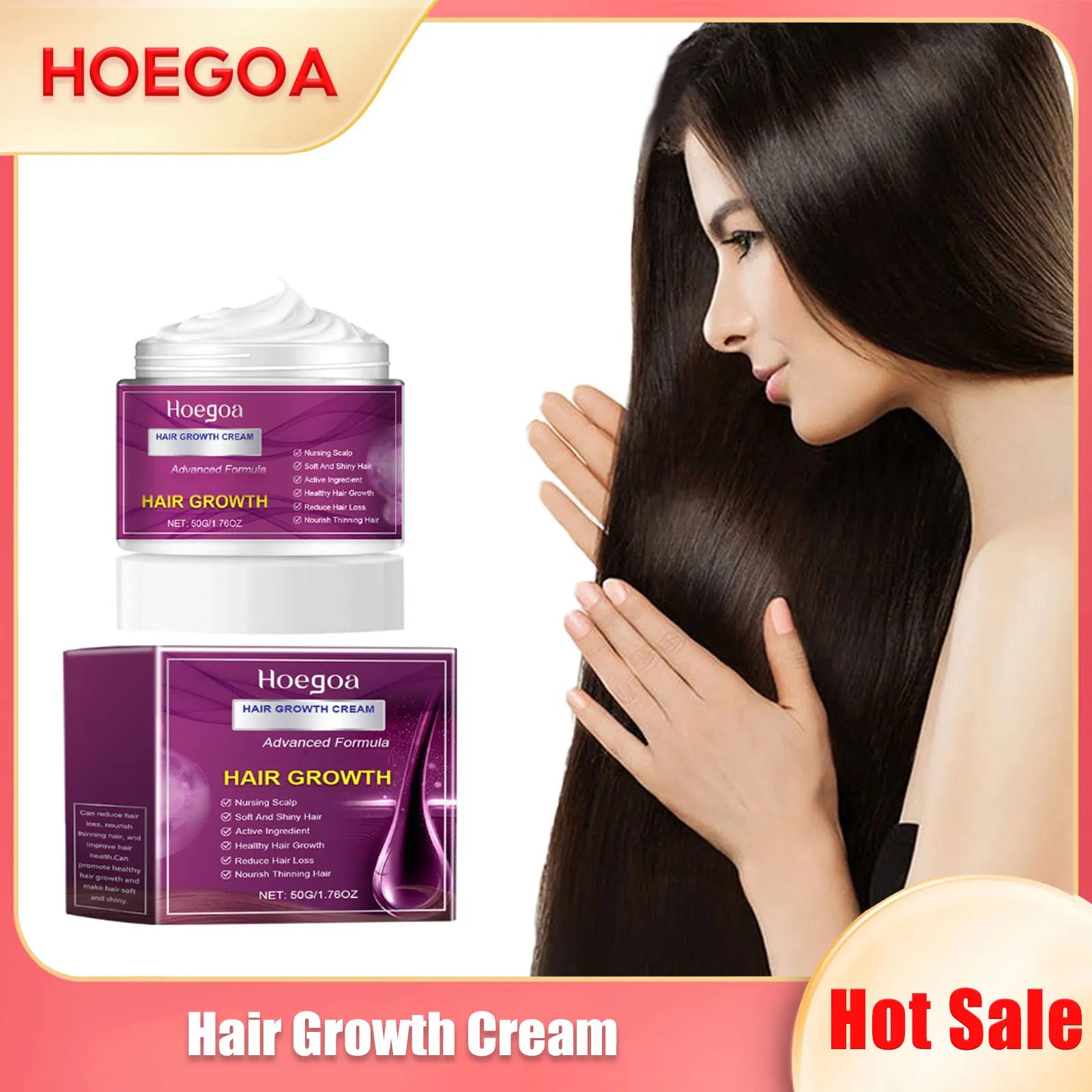 Hair Growth Cream Reducing Loss Nourish Dry Repair Damaged Scalp Massage Prevent Baldness Effective Treatment Hair Care Lotion Oasis Select