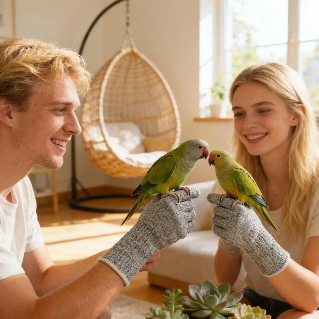 Cat Protection Gloves Scratch Resistant Bite Proof Multipurpose Guard Cat Gloves Bite Proof forGrooming Pet Parrot Bird Training Oasis Select