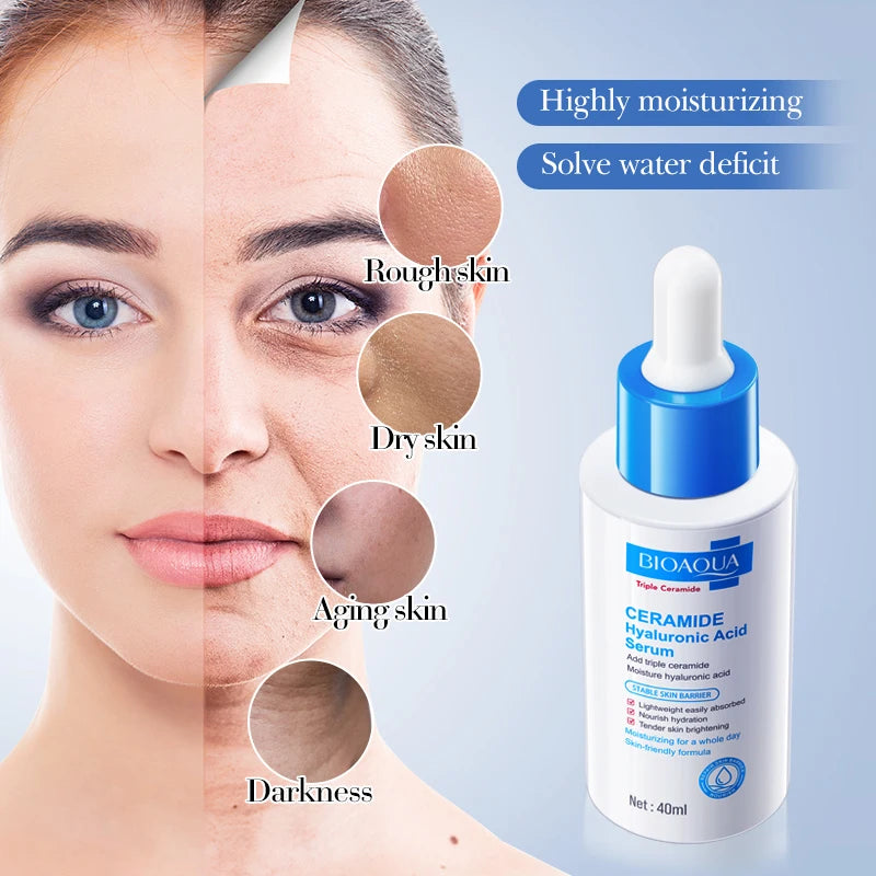 BIOAQUA Ceramide & Hyaluronic Acid Face Serum | Moisturizing Face Serum Oasis Select