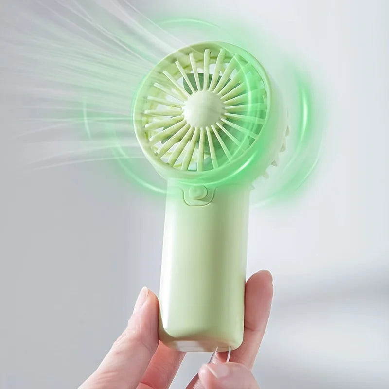 Mini Portable Fan, Lightweight Handheld Fan - Ideal for Office, Outdoor, Traveling (Requires AAA batteries, not included) Oasis Select