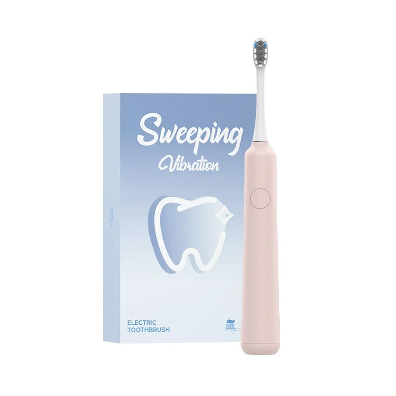 DOCO Sonic Electric Toothbrush vibration Smart Tooth Brush Head USB Rechargeable IPX7 Waterproof 3-gear Mode Oasis Select Pink