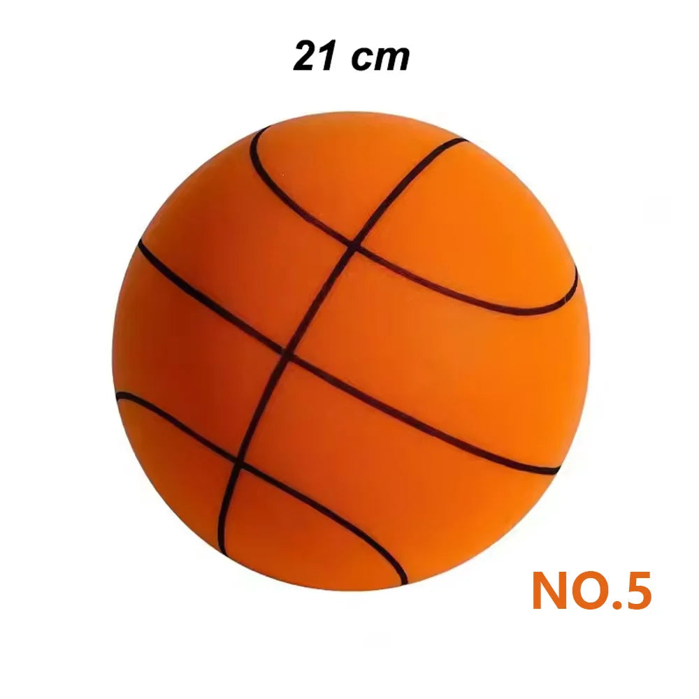 PU Foam Basketball Kids Indoor Silent Basketball Bouncing Mute No Noise Ball Bounce Squeezable Mute Bouncing Sports Basketball Oasis Select Orange No.5