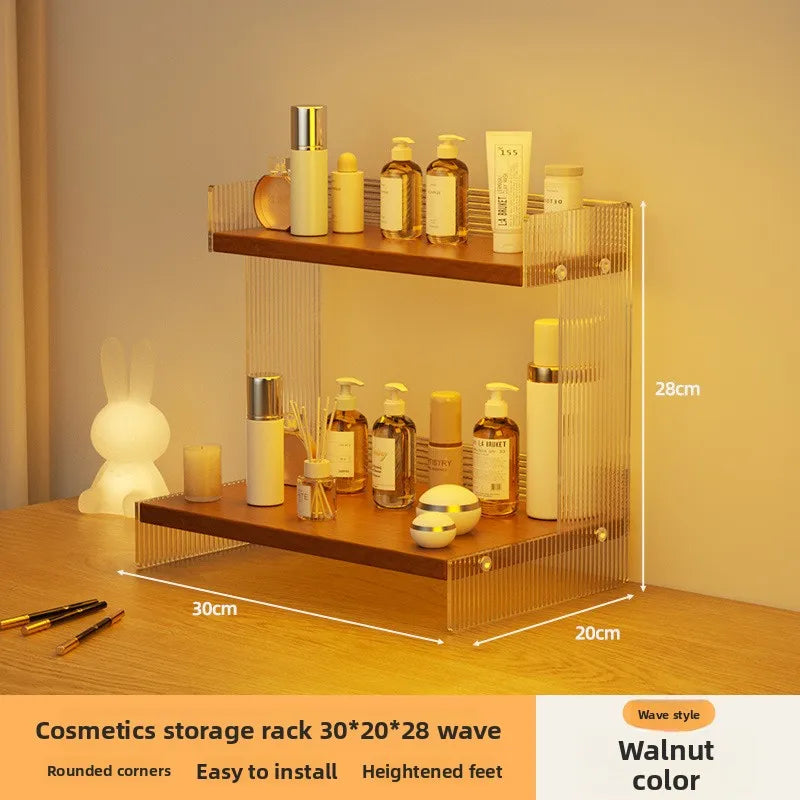 Multi-functional Desktop Shelf Household Cosmetics Storage Rack Acrylic Storage Rack sturdy and durable Oasis Select 30cmE