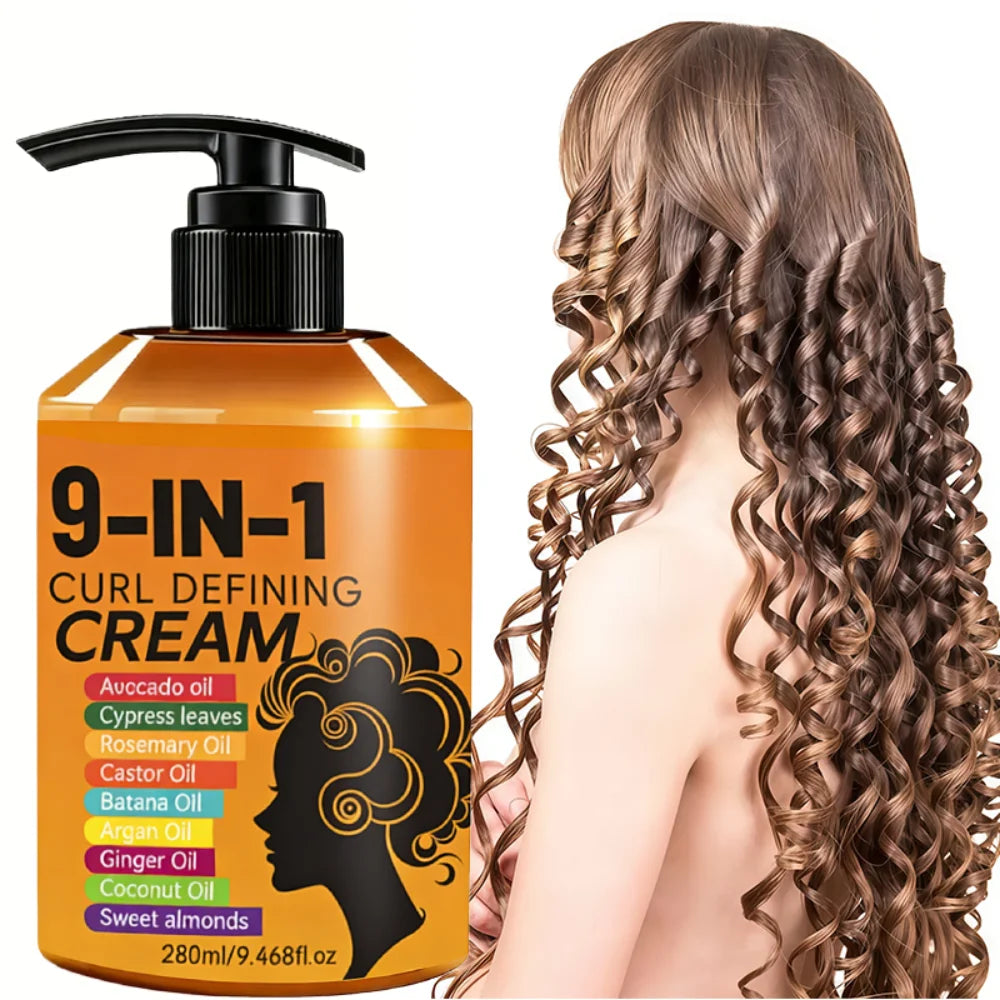 280ml Curly hair Styling cream, moisturizing and smoothing formula, enhances the elasticity and shine of curly hair, easy to set Oasis Select