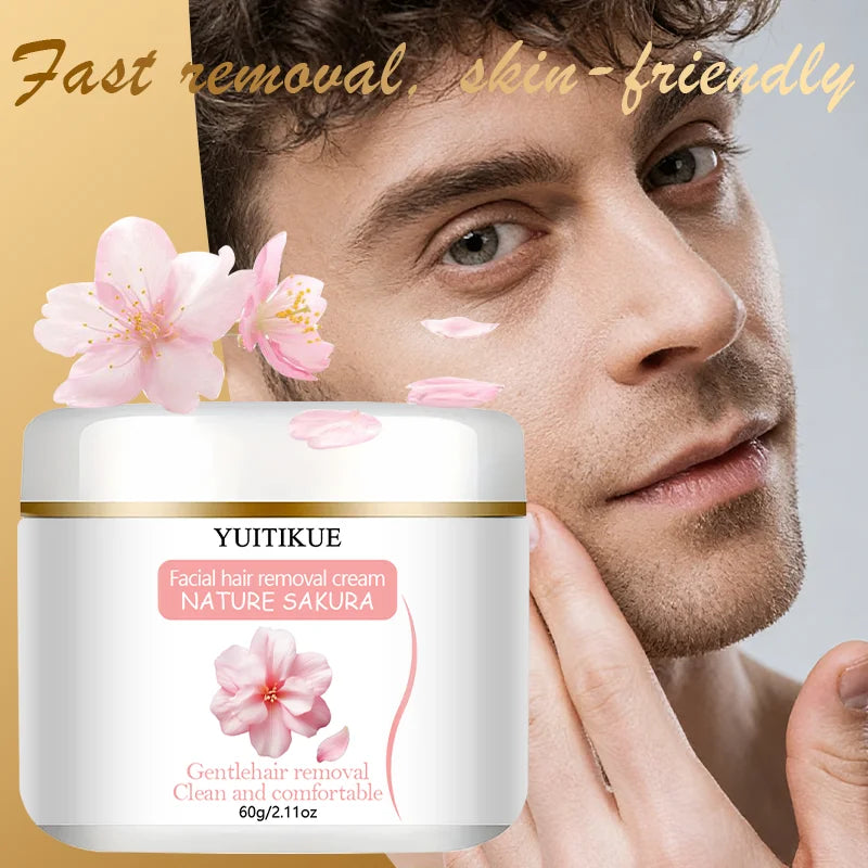 YUITIKUE Sakura Hair Removal Cream – Face & Body 60g