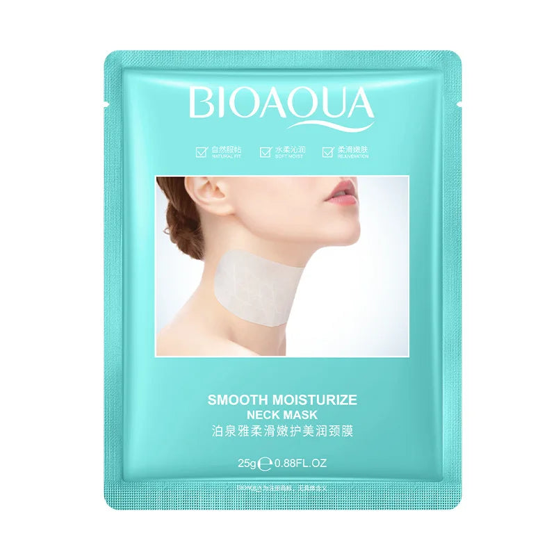BIOAQUA Collagen Neck Mask 20pcs – Firming & Brightening Collagen Neck Mask Oasis Select