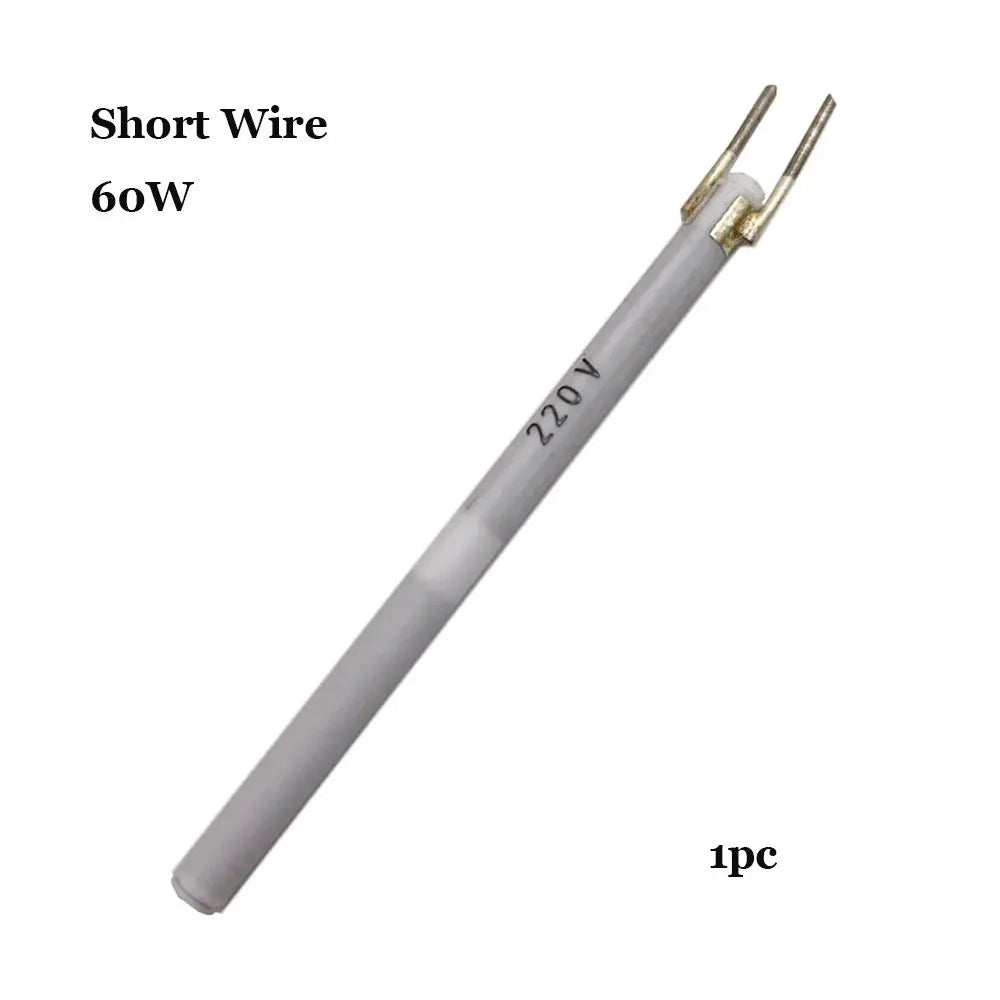 For 908 908S Solde Adjustable Temperature Electric Soldering Iron Heater 220V 60W/80W/100W Ceramic Internal Heating Element Oasis Select 1pc-60W Short Wire