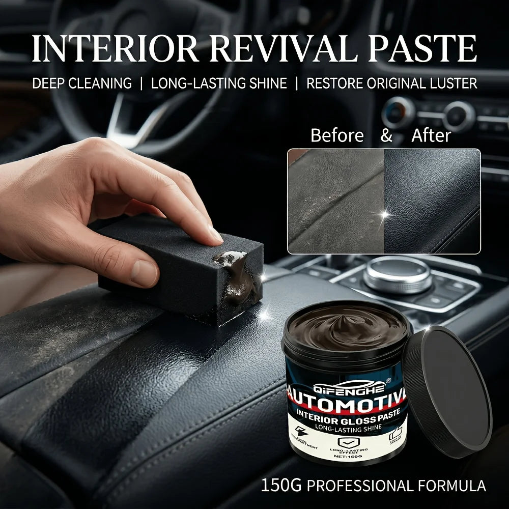 150g Car Plastic Restorer, Dashboard Polish & Tire Shine Paste Car Detailing Paste Oasis Select