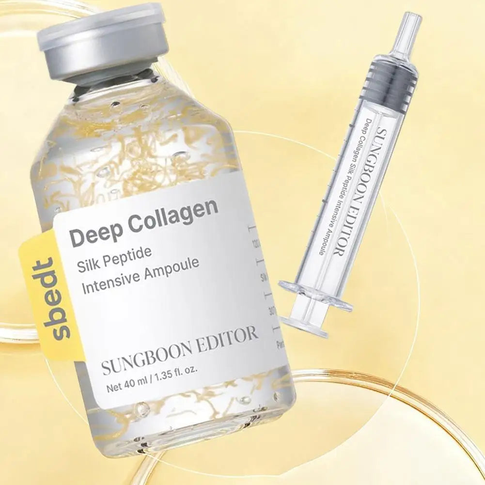 Korean Sbect Facial Skin Care Set - Collagen Silk Peptide Ampoule, Boosting Cream Serum, Retinol Capsule, Revitalizing, Brighten Oasis Select