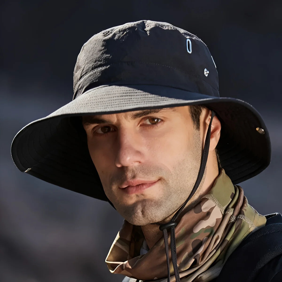Men and women multi-purpose outdoor sun hat set of 4 pieces. Sun protection, foldable, suitable for hiking, fishing and camping. Oasis Select MULTI