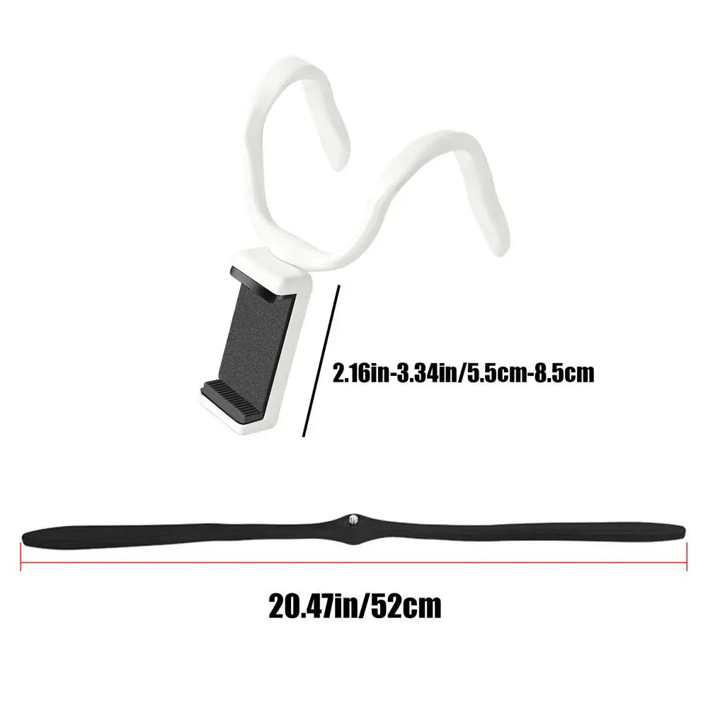 Phone Mount for Treadmill Rotation Cellphone Stand for Strollers Bendable Treadmill Phone Rack for Stroller Elliptical Car Oasis Select White
