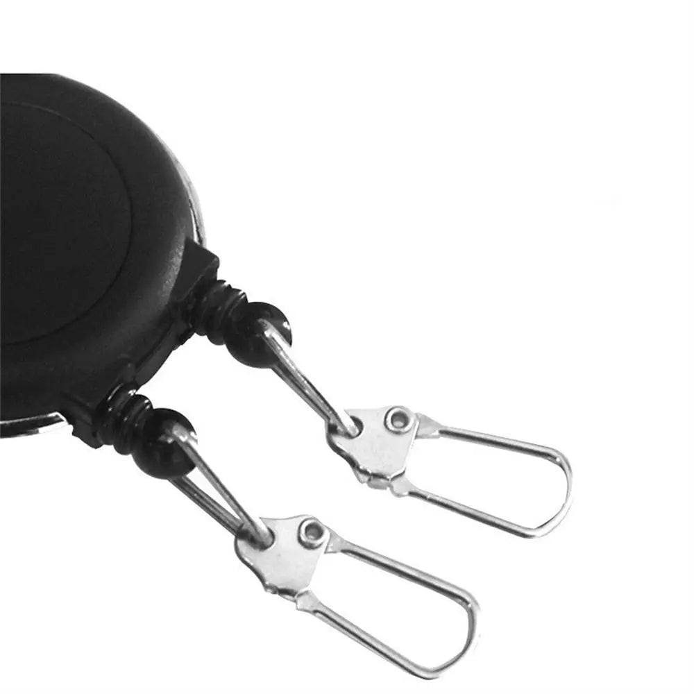 Creative Double Headed Retractable Keychain Badge Reels Keyring Easy To Pull Buckle Unique 60CM ID Card Holder Keychain Oasis Select